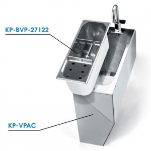 Pojemnik do mycia sztućców z kranem | KP-BVP-27122