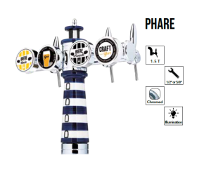 Nalewak do piwa PHARE (niebieski)