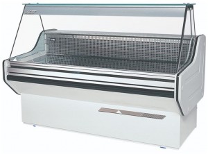 Lada chłodnicza z prostą szybą, głębokość 1090 mm | COLD BRAGA W S 1090