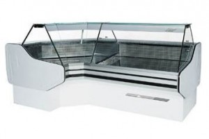 Lada chłodnicza narożna z prostą szybą | COLD BRAGA W SN-v-k