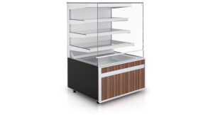 Witryna chłodnicza cukiernicza, otwarta | IGLOO CUBE W OPEN