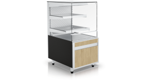 Przeszklona witryna cukiernicza, samoobsługowa | IGLOO GASTROLINE CUBE W OPEN