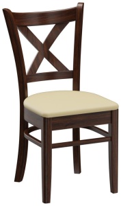 Krzesło drewniane brązowe | Go In Establo