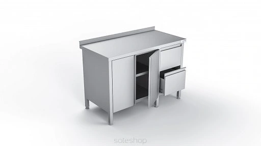 Stół roboczy z szafką i szufladami - 80-160 cm