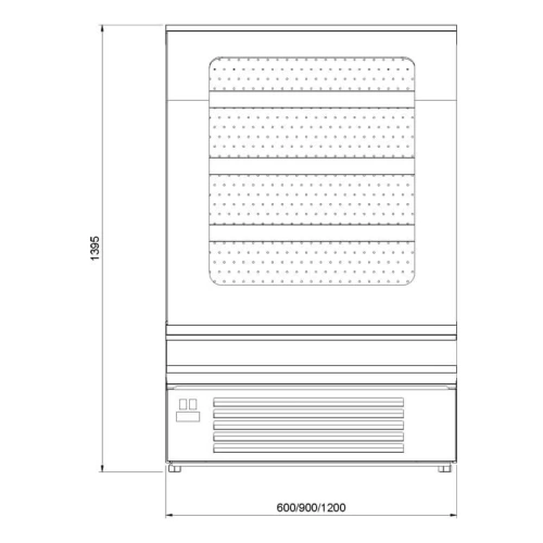 Witryna cukiernicza Juka R-1 TOSTI O (otwarta) samoobsługowa Witryna cukiernicza Juka R-1 TOSTI O (otwarta) samoobsługowa