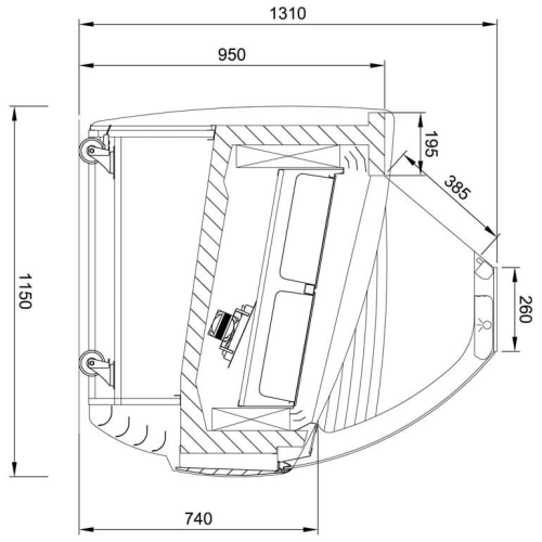 Konserwator do lodów JUKA K-1 BISCOTTI Konserwator do lodów JUKA K-1 BISCOTTI