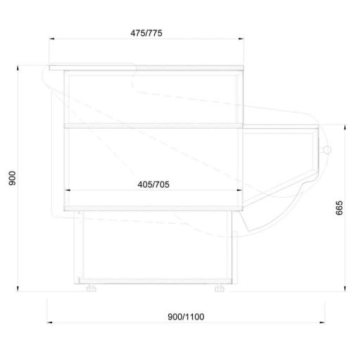Lada chłodnicza JUKA L-1 HAWANA 115 Lada chłodnicza JUKA L-1 HAWANA 115