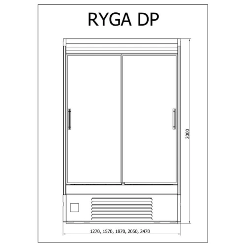 Regał chłodniczy JUKA R-1 RYGA