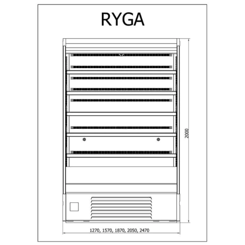 Regał chłodniczy JUKA R-1 RYGA