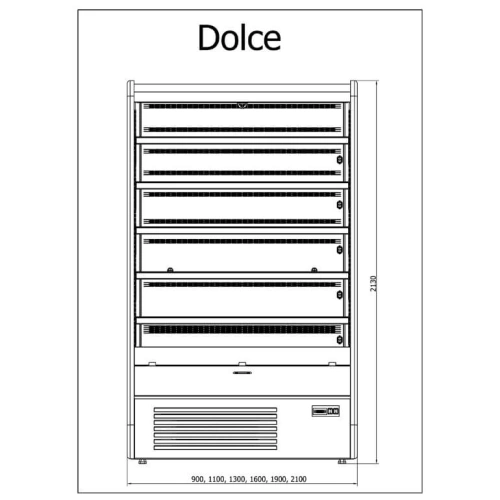 Regał chłodniczy JUKA R-1 DOLCE