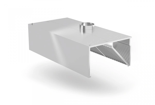 Okap przyścienny skrzyniowy - głębokość 900mm