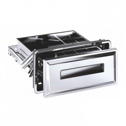 Szuflada pojedyncza o głębokości 520 mm wysokość 469 mm stal nierdzewna | DF-AK14