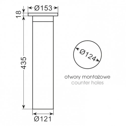 Dozownik kubków o średnicy 73-98 mm tworzywo | DZ-C2210C18
