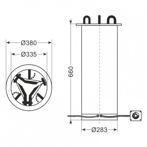 Podajnik talerzy podgrzewany | DZ-1826C