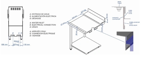 Zmywarka kapturowa sterowana elektronicznie | kosz 500x500 mm | 6,6/ 11,1 kW | 400 V | FAGOR CO-110