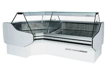 Lada chłodnicza narożna z prostą szybą | COLD BRAGA W SN-v-k