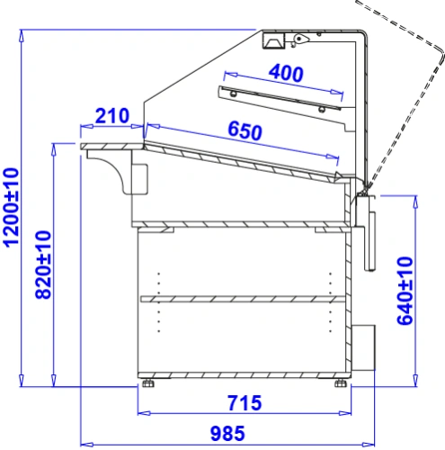 Lada piekarnicza, otwierana szyba, drewniany ruszt | IGLOO PASTELLA BAKE
