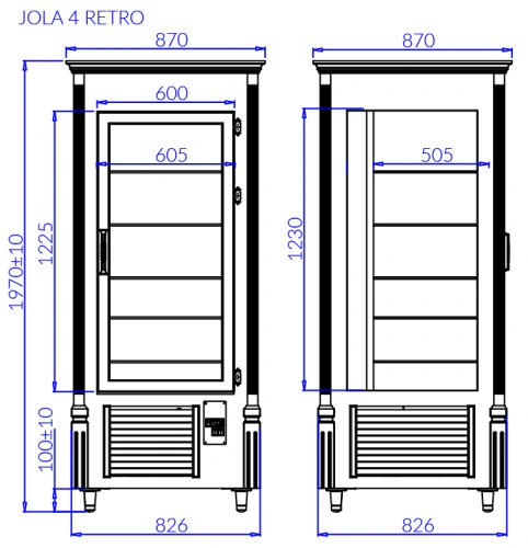 Słupek cukierniczy, 4 wersje stylistyczne | IGLOO JOLA 4