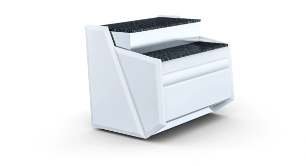 Lada sprzedażowa 2-stopniowa, blat granitowy | IGLOO PICO