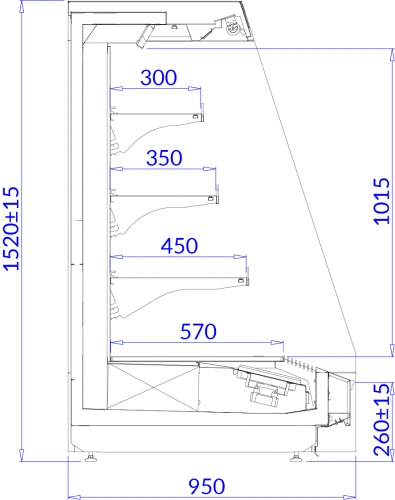 Regał chłodniczy niski | IGLOO TOBAGO 3