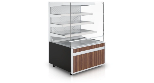 Witryna chłodnicza cukiernicza, otwarta | IGLOO CUBE W OPEN