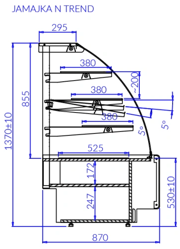 Neutralna witryna cukiernicza | IGLOO JAMAJKA N