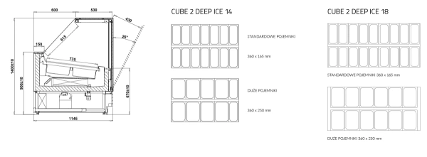 Dystrybutor do lodów na 14 lub 18 smaków | IGLOO CUBE 2 DEEP ICE Dystrybutor do lodów na 14 lub 18 smaków | IGLOO CUBE 2 DEEP ICE