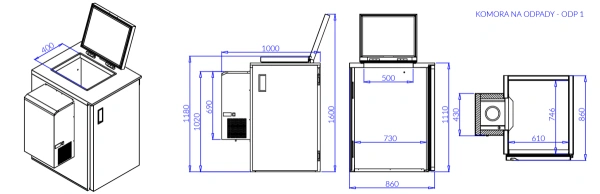 Komora chłodnicza na odpady 120l | IGLOO ODP 1