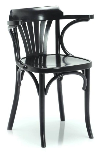 Krzesło drewniane z oparciami czarne | Go In Grande Botte