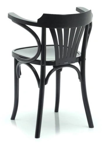 Krzesło drewniane z oparciami czarne | Go In Grande Botte