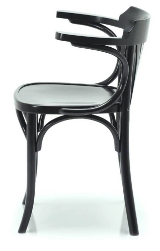 Krzesło drewniane z oparciami czarne | Go In Grande Botte