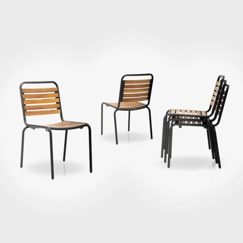 Krzesło na taras drewniane naturalne | Go In Salvado