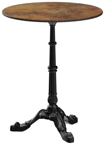 Stolik kawiarniany francuski styl brązowy 60cm | Go In Paris